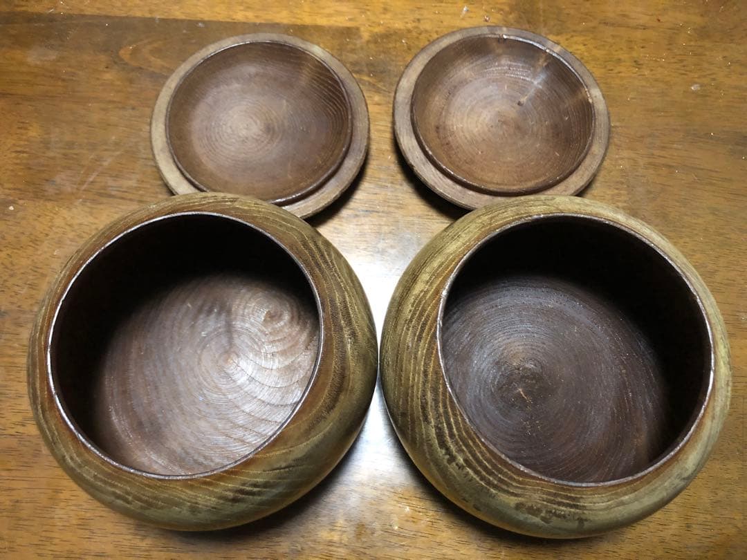 日向蛤 本那智黒 碁石 32号 天然木碁笥付き ChatGPTの評価を添付