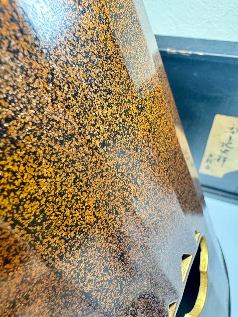 【由緒ある品】桐菊透　梨子地 木製 火鉢 銅製 落とし