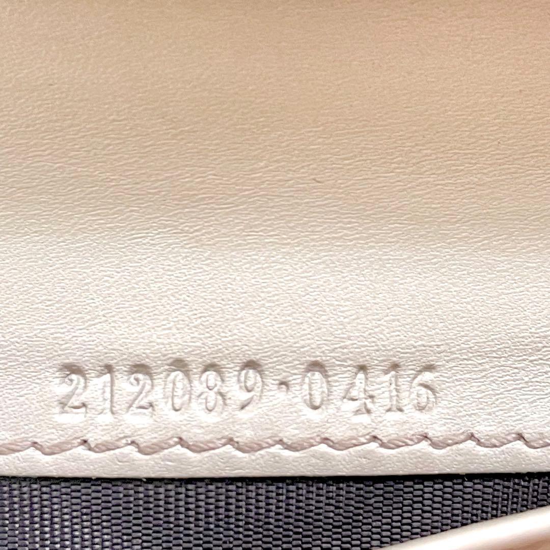 GUCCI グッチGG シマレザー　長財布　2つ折り財布 1220-⑧