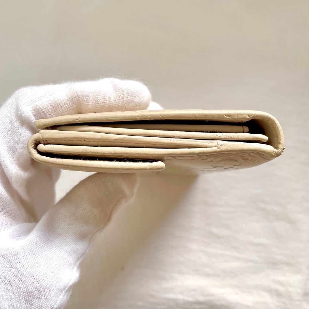 GUCCI グッチGG シマレザー　長財布　2つ折り財布 1220-⑧