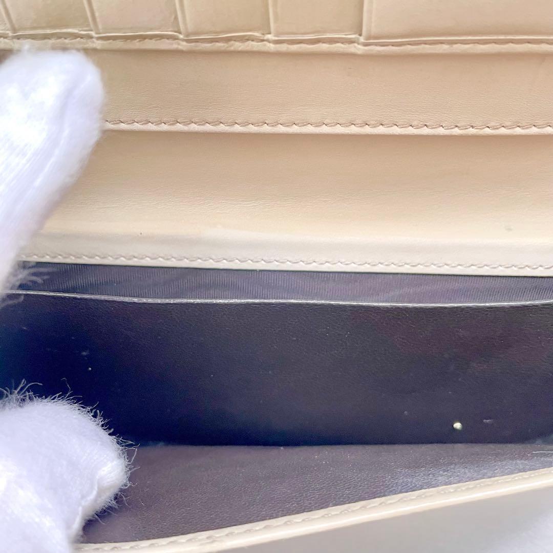 GUCCI グッチGG シマレザー　長財布　2つ折り財布 1220-⑧