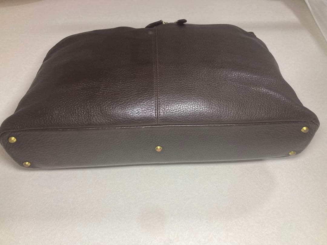 PORTER 『WITH』レザー製ブリーフケース ダークブラウン