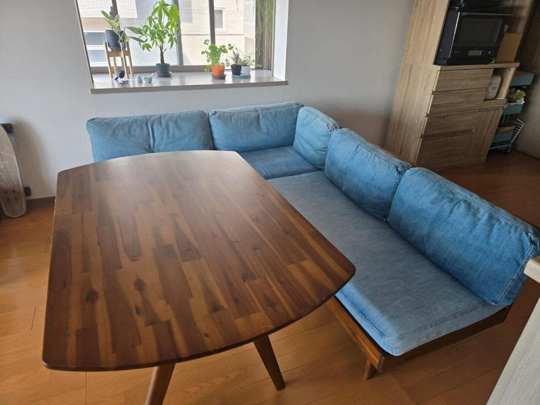 【マーブー】Unico SWELLA 3点ソファダイニングソフルセット