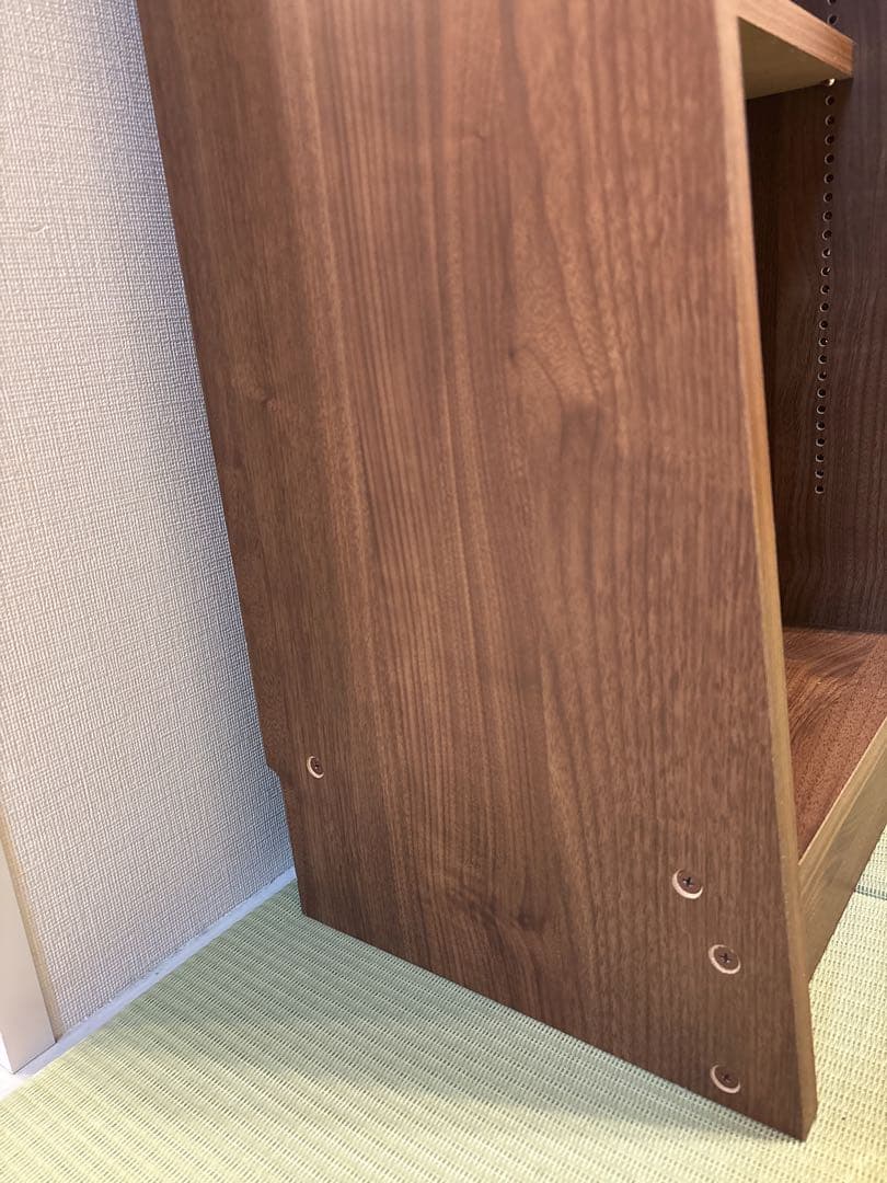 絵本棚　ベルメゾン　1cmピッチディスプレイ絵本本棚　ダークブラウン