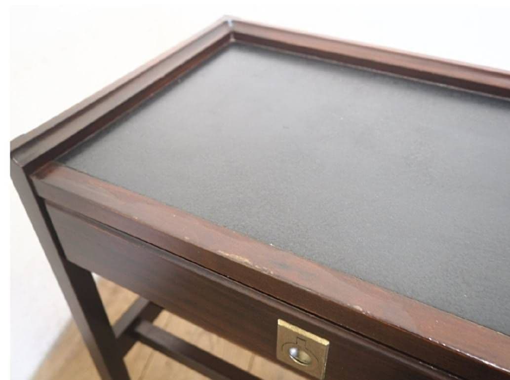 1073 オールドカリモク　サイドテーブル　デスク　陳列台　作業台　インテリア