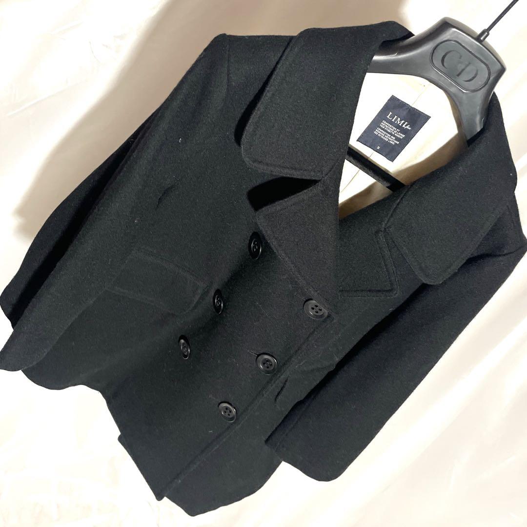 割と美品 LIMI feuリミ フゥ ウールメルトンコート2008年AW