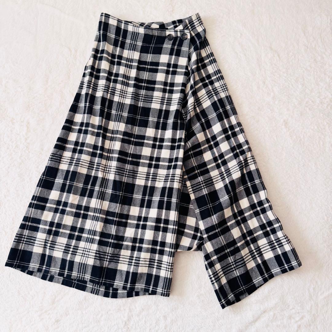 美品✨ ヨウジヤマモト 変形 サルエルパンツ ワイド チェック ラメ 2 ウール