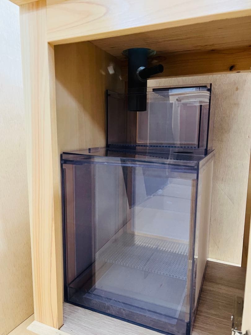 450×450×450オールガラスオーバーフロー水槽セット　クリア