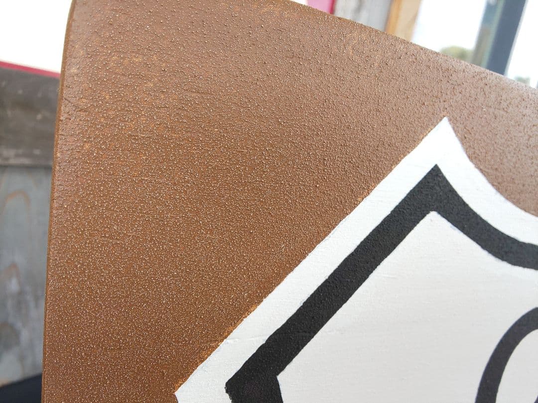 【ハンドメイド】木製ロードサイン ルート66 アメリカ 道路標識 木製看板