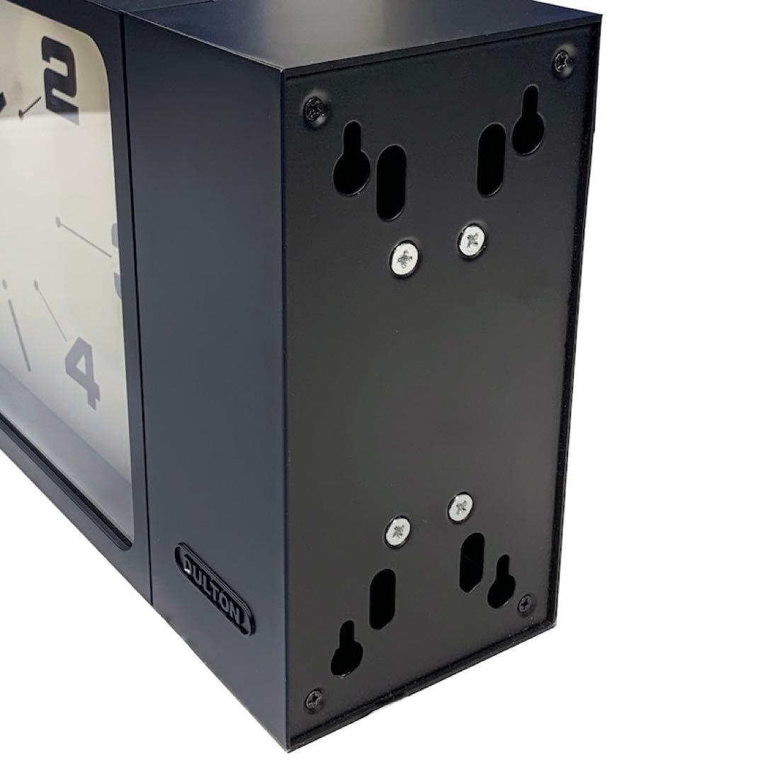 ダルトン ダブル フェイス クロック レクタングル ブラック 黒