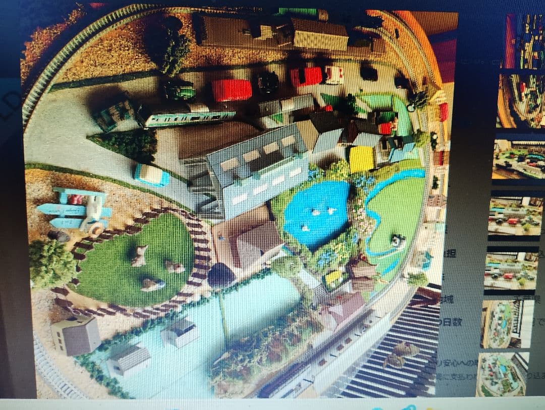 ジオラマ、鉄道セット