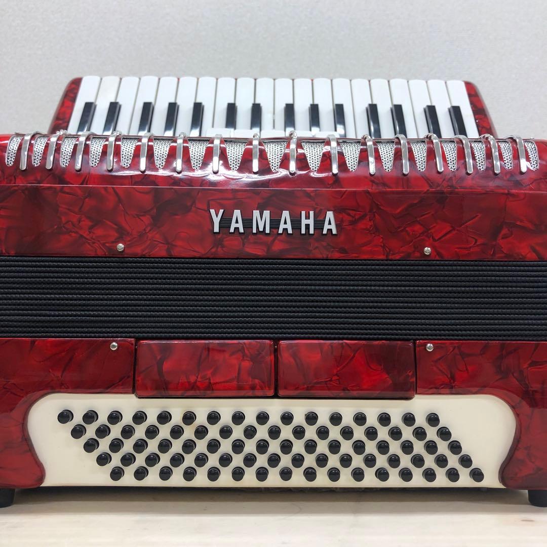 【レア】YAMAHA ヤマハ アコーディオン レッド 34鍵 80ボタン 赤