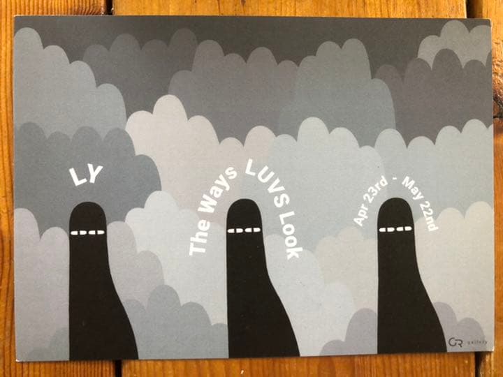 Ly Painter リィ NY個展限定ノベルティ　両面ポストカード　非売品