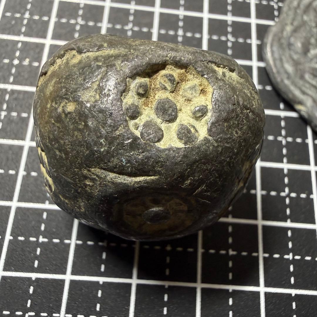 古銭 絵銭 アユタヤ王朝 異形銭 中国 花銭 大型 4点組 開運 アンティーク