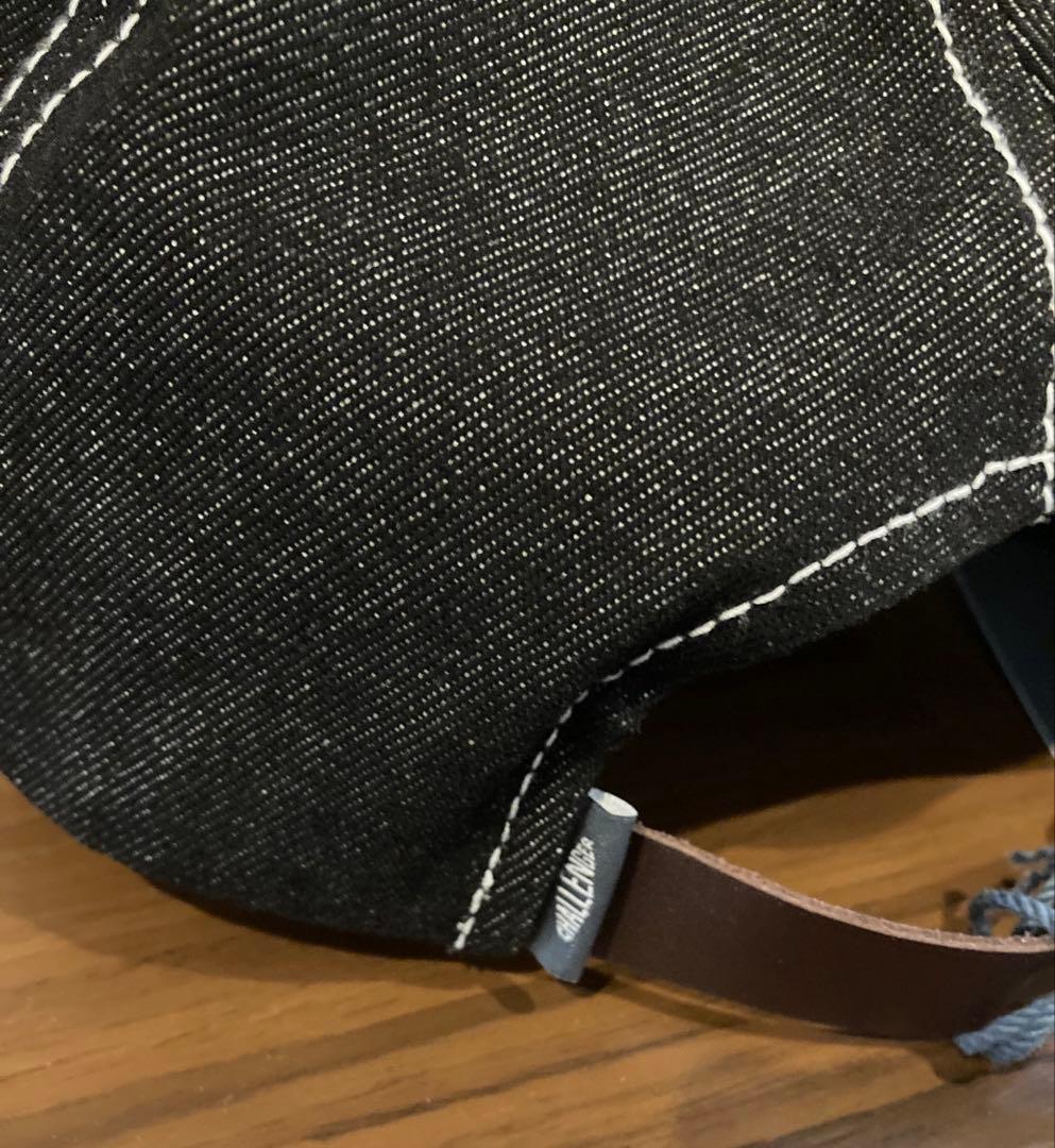 challenger デニム　ロゴ　キャップ