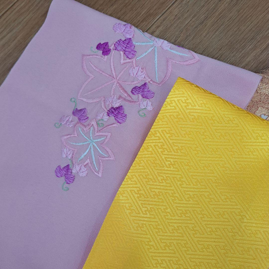 未使用に近い フルセット 正絹振袖 ラメ入ブルー桜柄 成人式 卒業式に最適