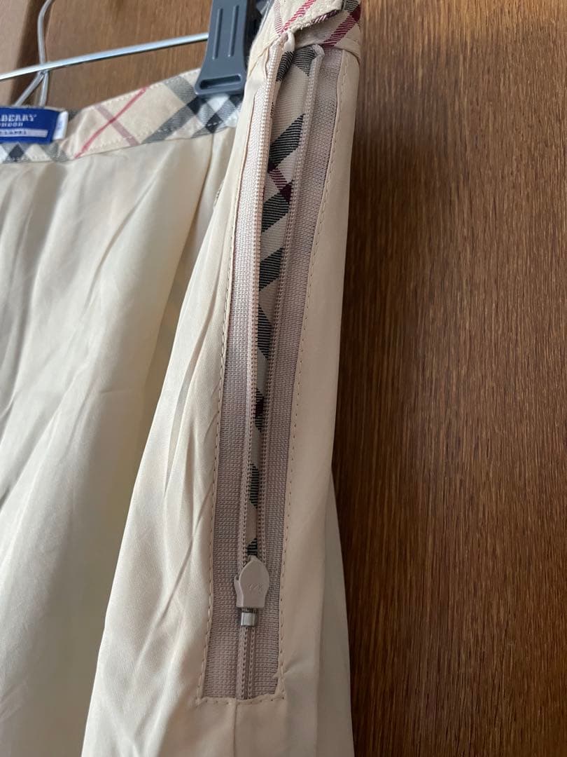 バーバリーブルーレベル　チェック柄プリーツスカート