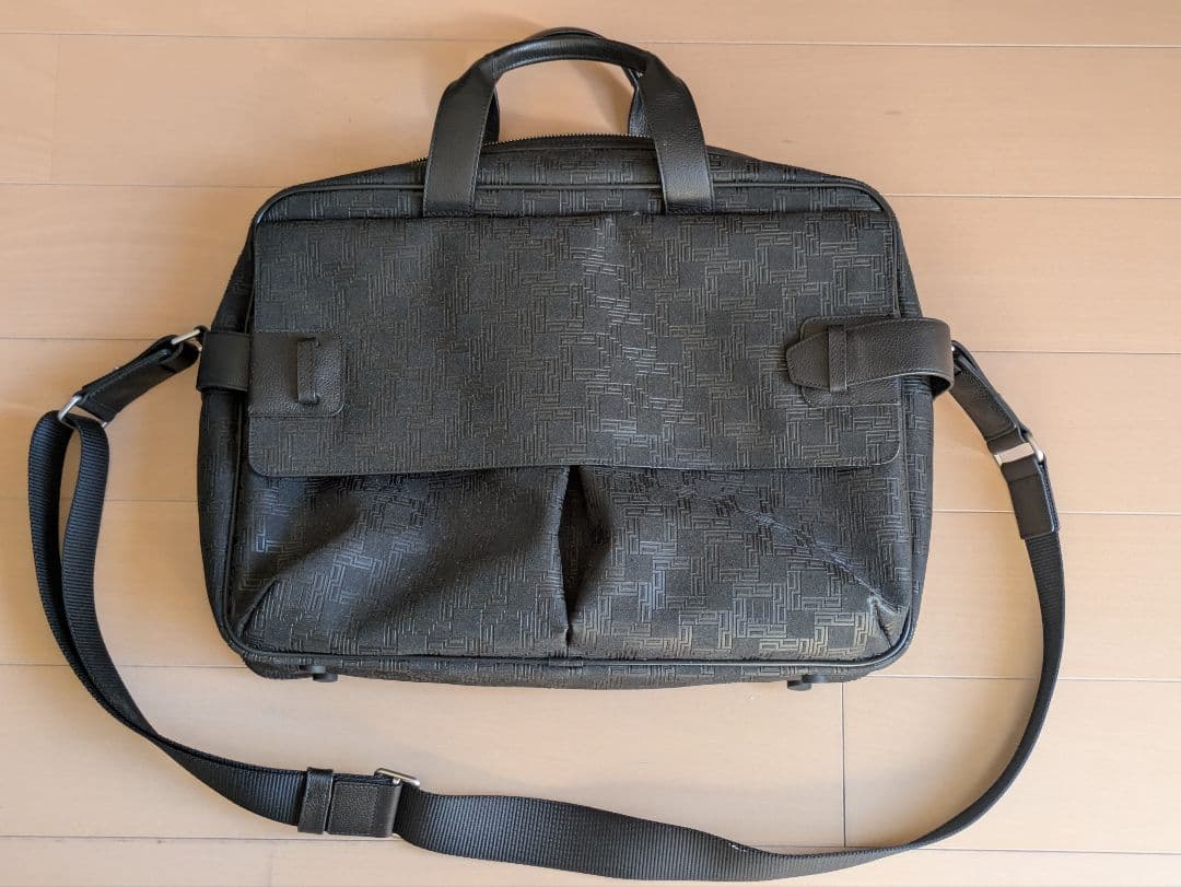 極美品 dunhill ダンヒル ビジネスバッグ メンズ 2way総柄 大容量