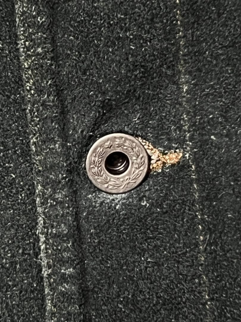 RRL インディゴ レザー シャツ ジャケット L