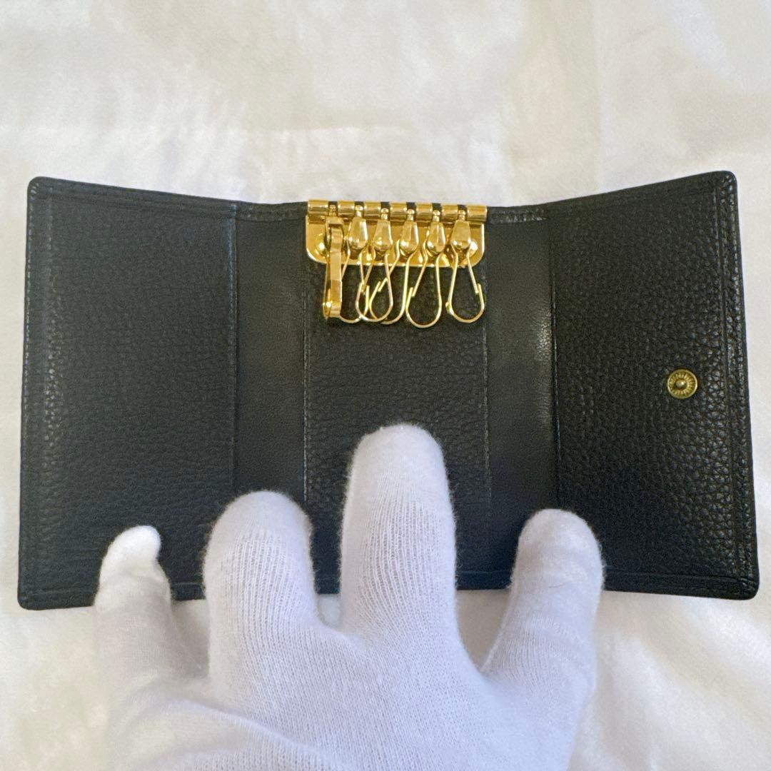 ✨超希少 極美品✨ ジャンニヴェルサーチ キーケース 6連 メデューサ ブラック