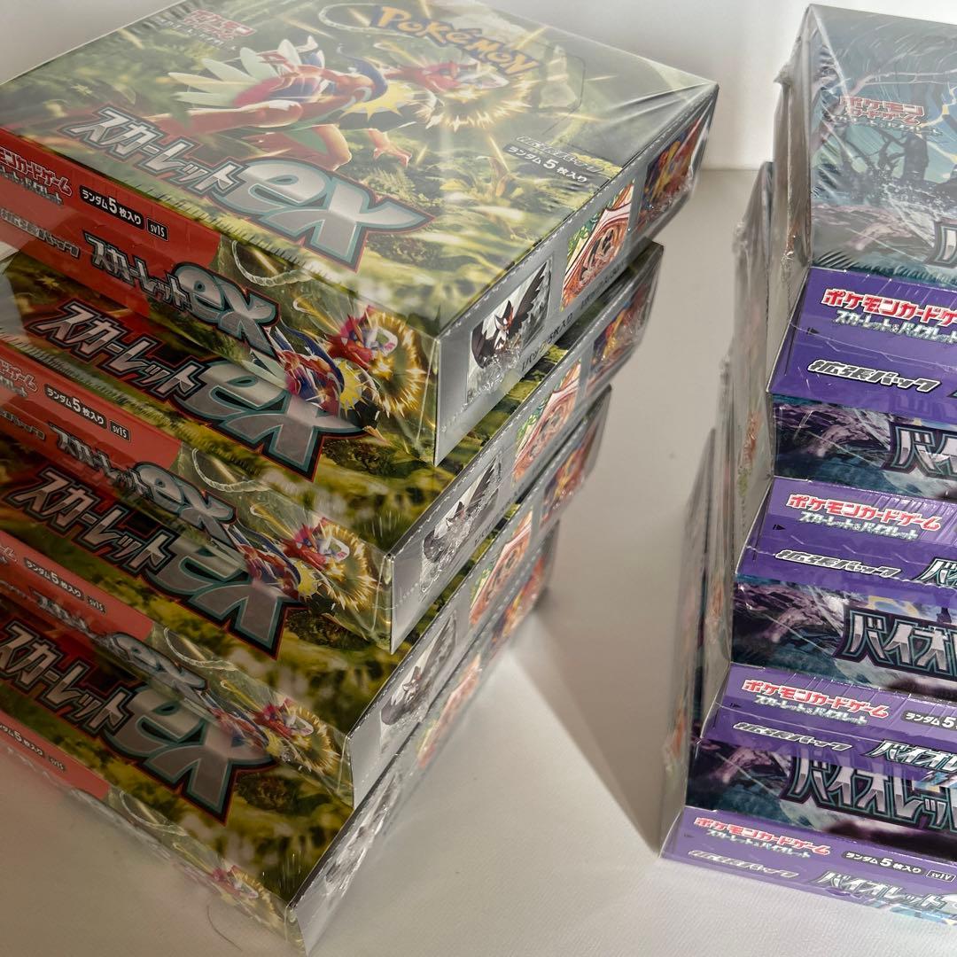 【 未開封 】スカーレットex  バイオレット ex 各4BOX シュリンクつき