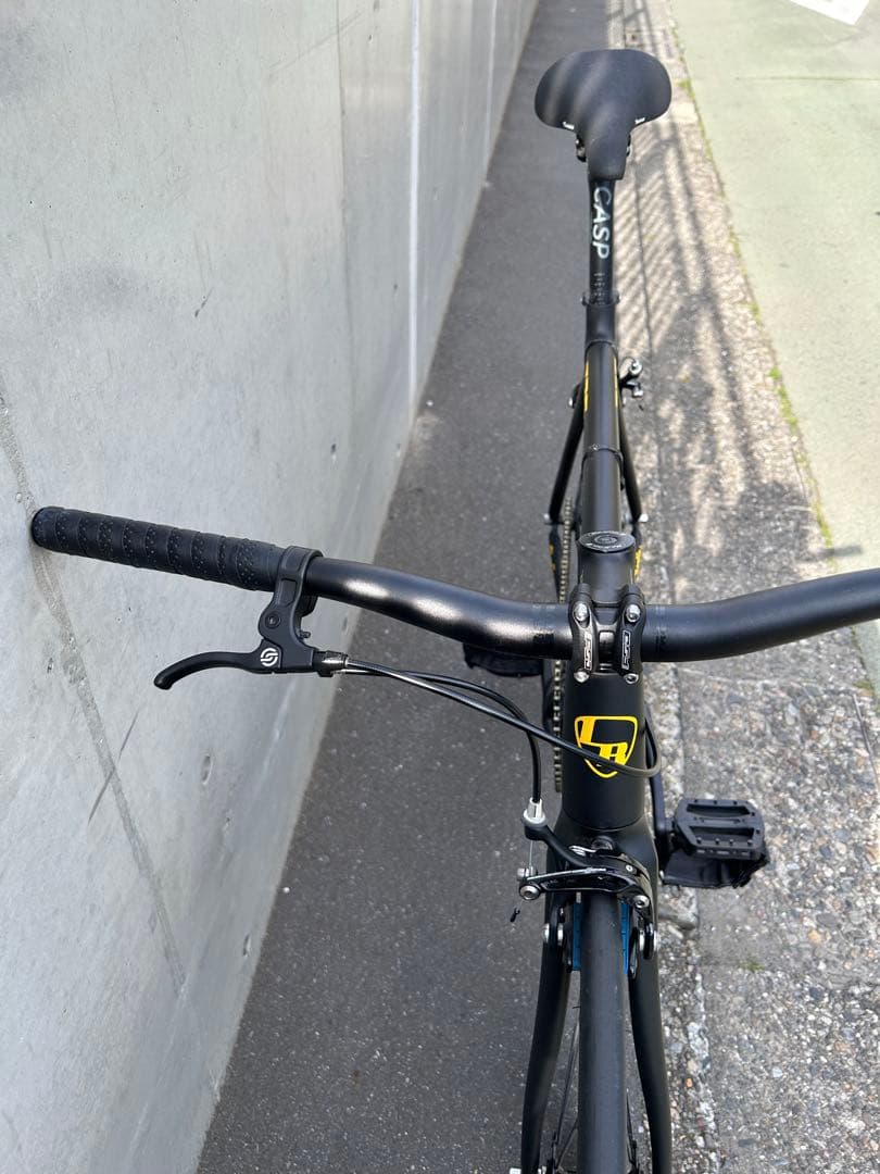 LEADER BIKE 735 TR CUSTOM M黒黄色 エアロピストバイク