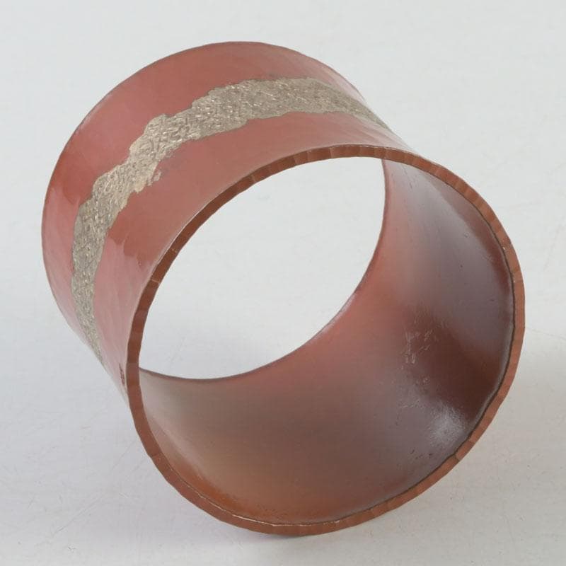 茶道具　銅製　鬼頭正信作　蓋置　共箱　V　9261