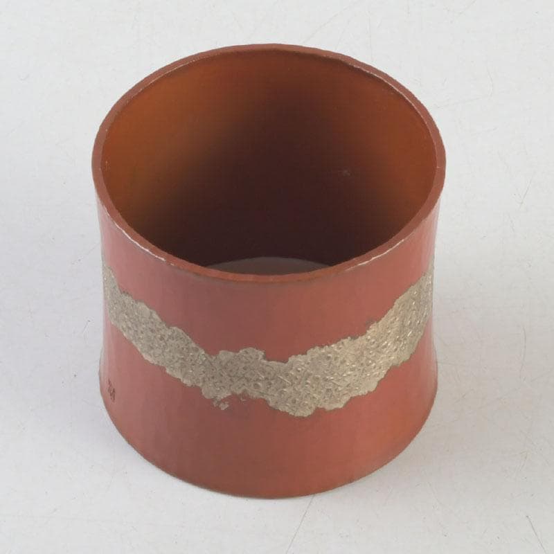 茶道具　銅製　鬼頭正信作　蓋置　共箱　V　9261