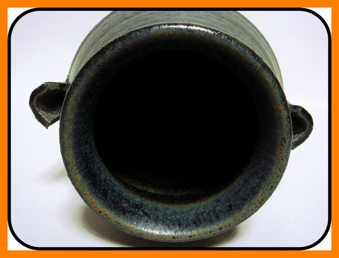 425『蝶 花入 花瓶 共箱』　/骨董品 古美術 古玩 アンティーク