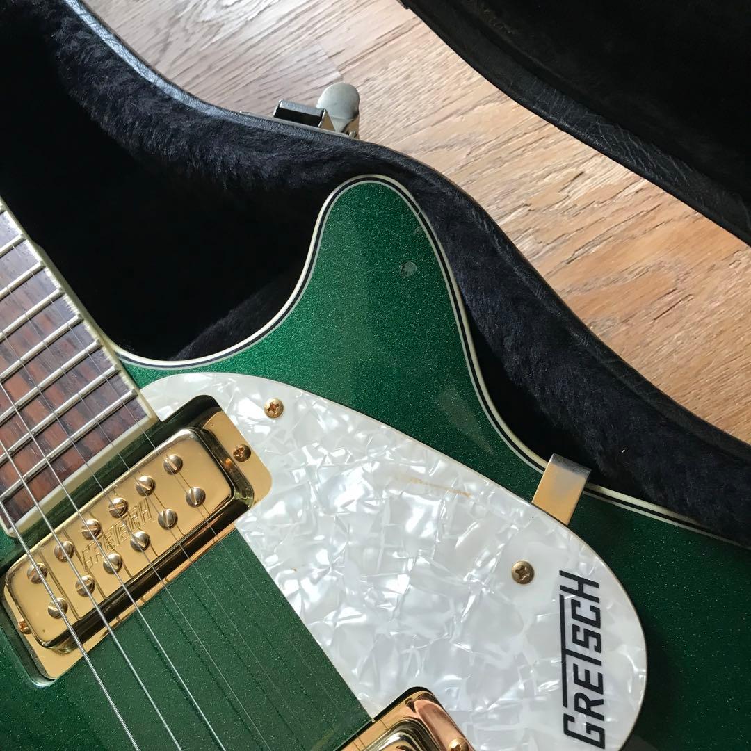 送料無料 GRETCH Electromatic ゴールド&グリーン H/C付