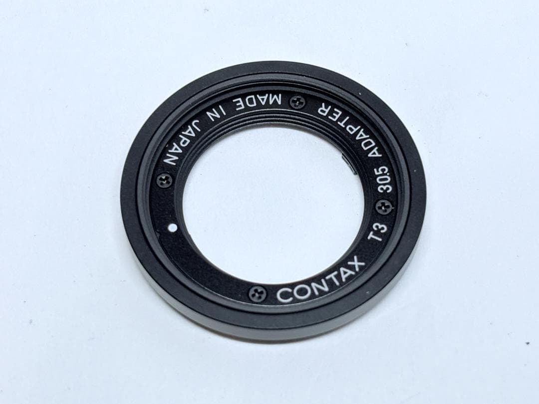 希少品 新品級 CONTAX T3 30.5mm ADAPTER ブラック