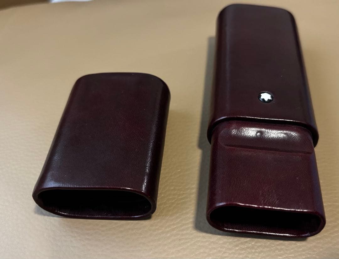 Montblanc モンブラン　イタリアフローレンス製ボルドーカラーペンポーチ