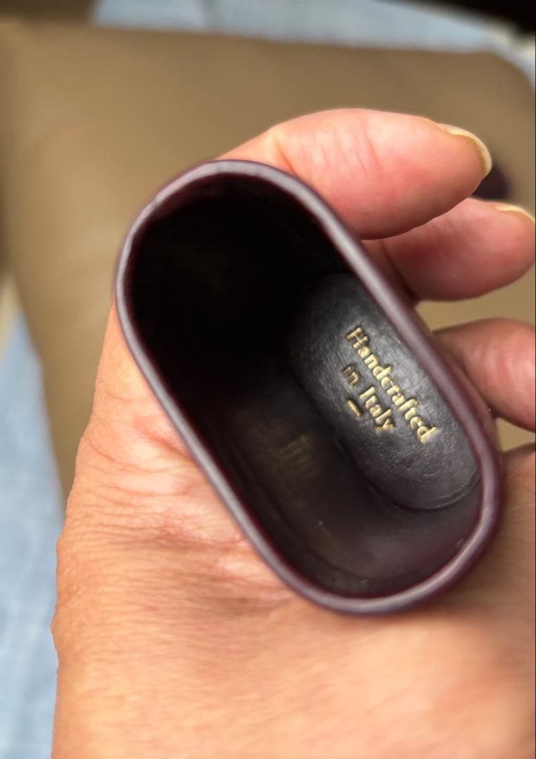 Montblanc モンブラン　イタリアフローレンス製ボルドーカラーペンポーチ