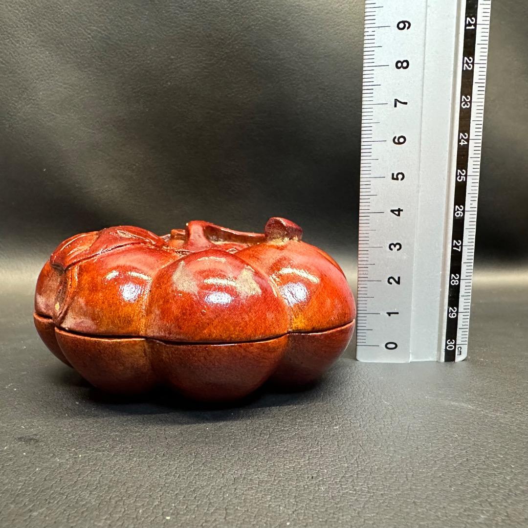 ♡Ea右1004 時代 硯 すずり 中国 端渓硯 南瓜 習字道具