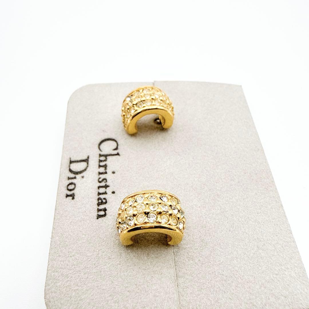2962-1 極美品✨　Dior ピアス　CD ロゴ　希少　刻印
