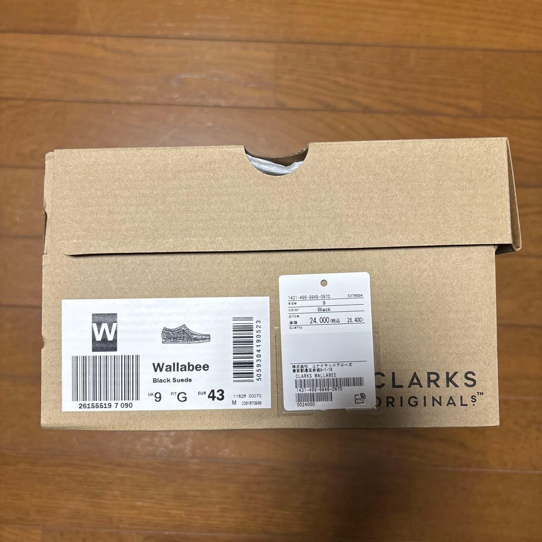 CLARKS クラークス ワラビー ブラック UK9 新品