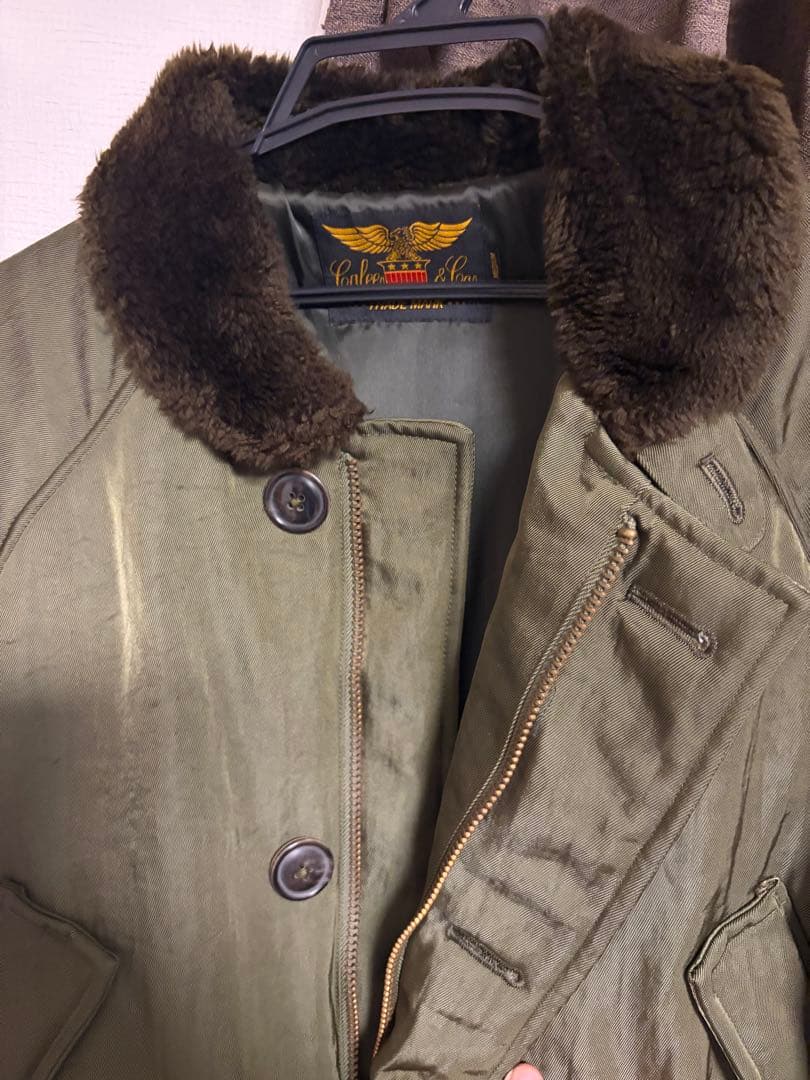 calee ナイロンツイルミリタリーデッキコート