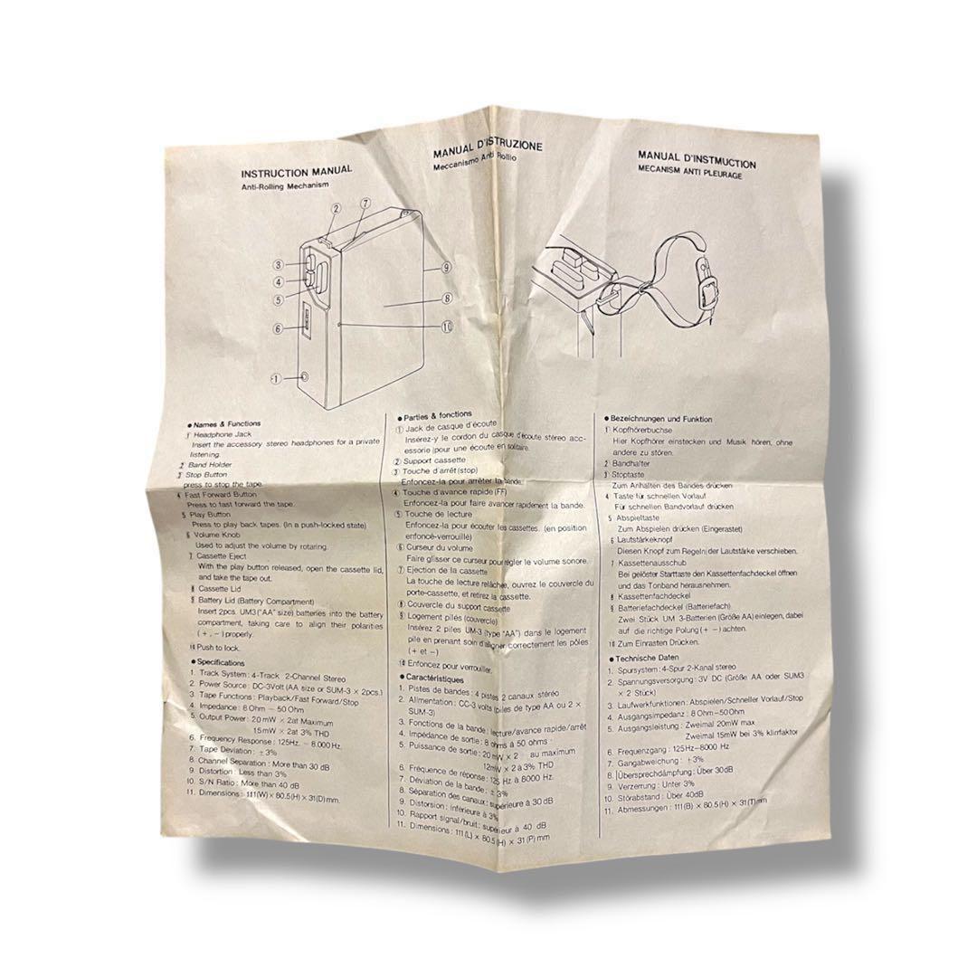 ★レア マイナーカセットプレイヤー スペースエイジ 昭和レトロ ウォークマン