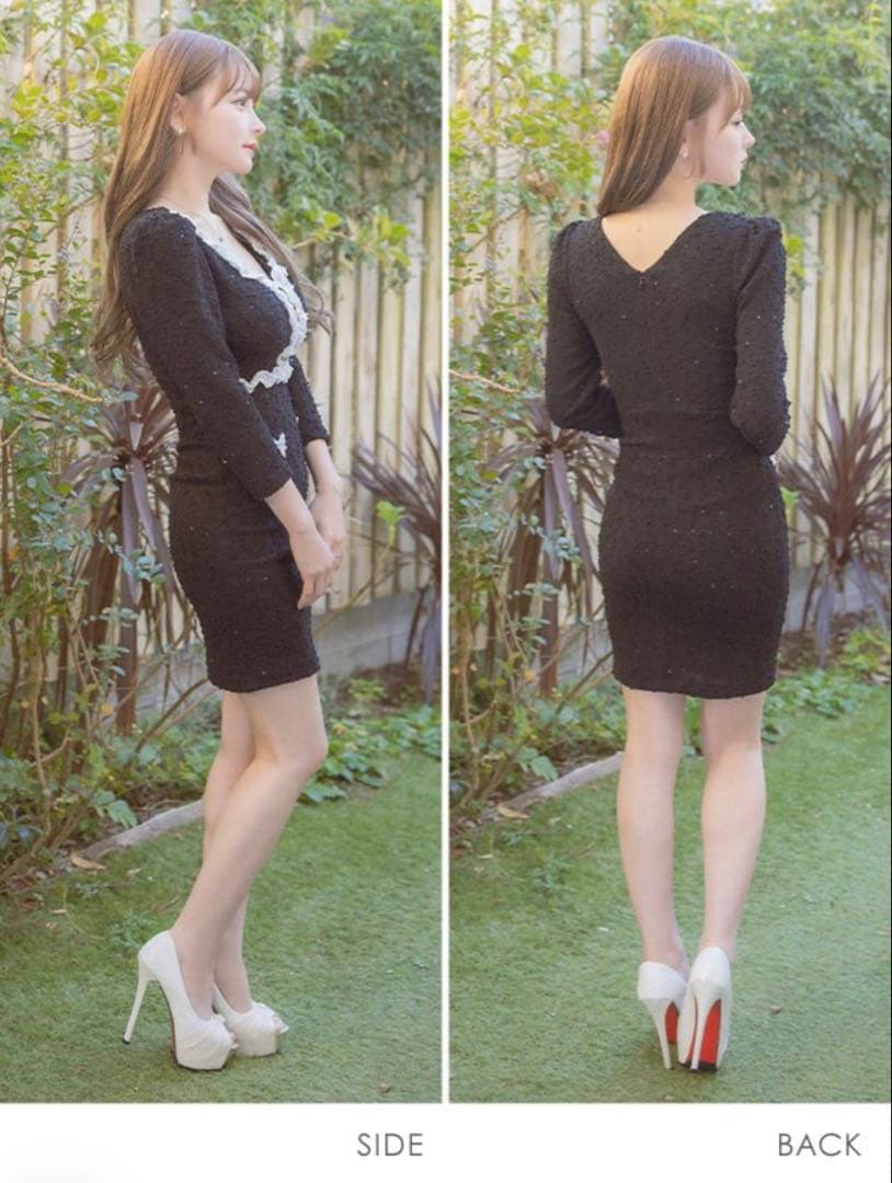 ブラックタイトドレス Lサイズ