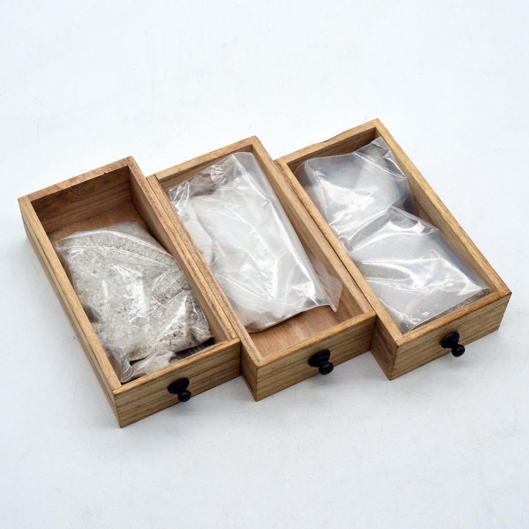 大正〜昭和初期　盆石道具　盆景　盆栽　砂箪笥　レトロ