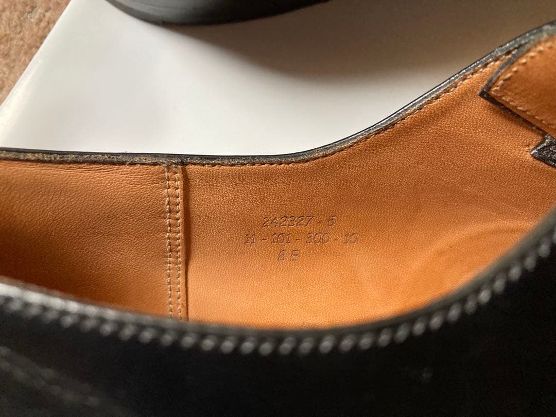 美品 JMウエストンUK8E ストレートチップ 定価17万円