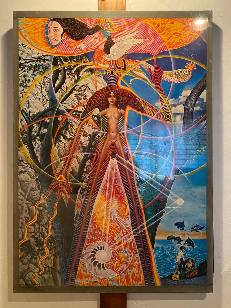 ASTRAL BODY 額装ポスター Klarwein ビンテージ