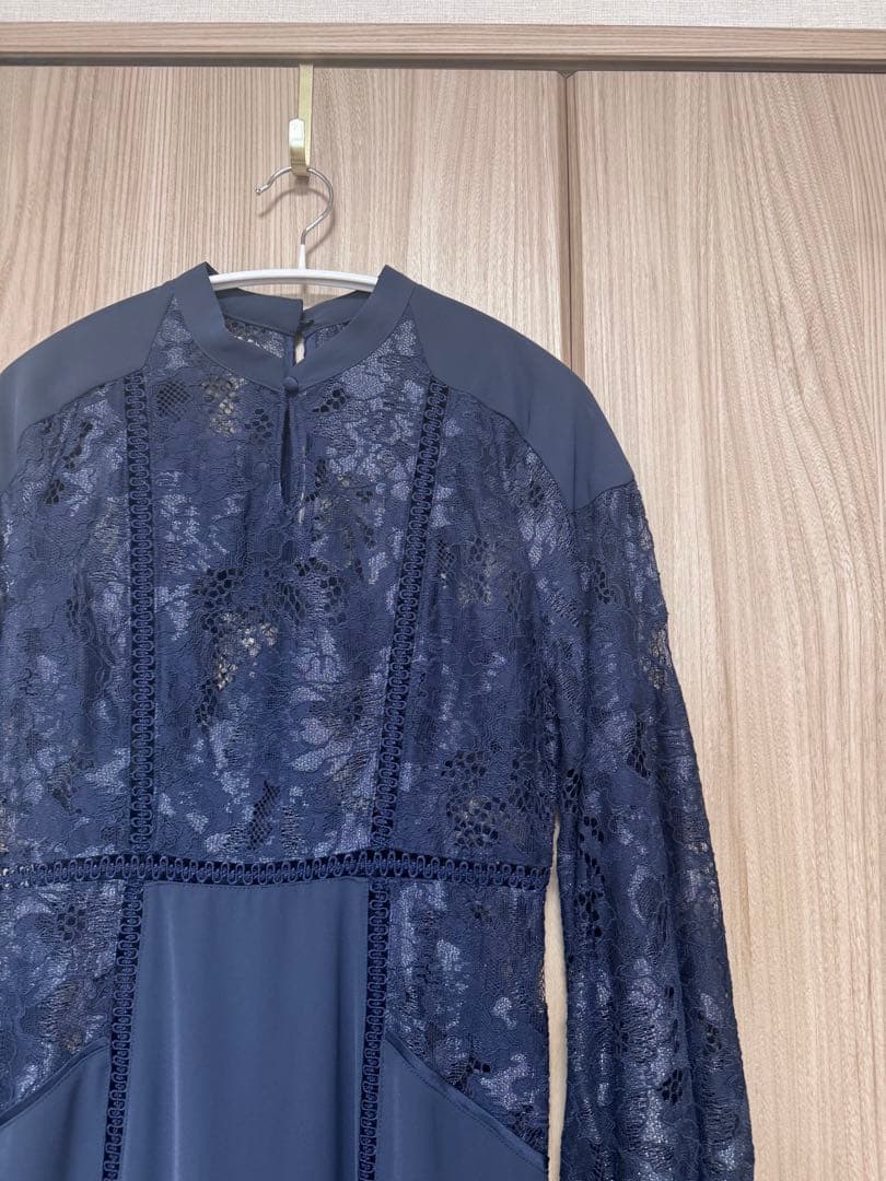 【タグ有】LILY BROWN スイッチングレースマーメイドワンピース