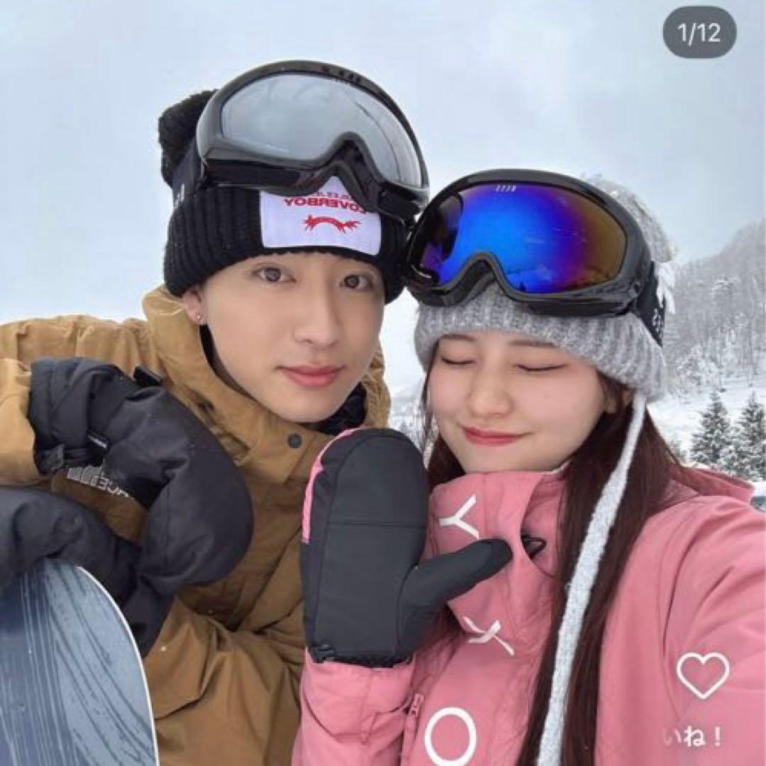 LOVERBOY 耳付きニット帽 黒　うさぎ