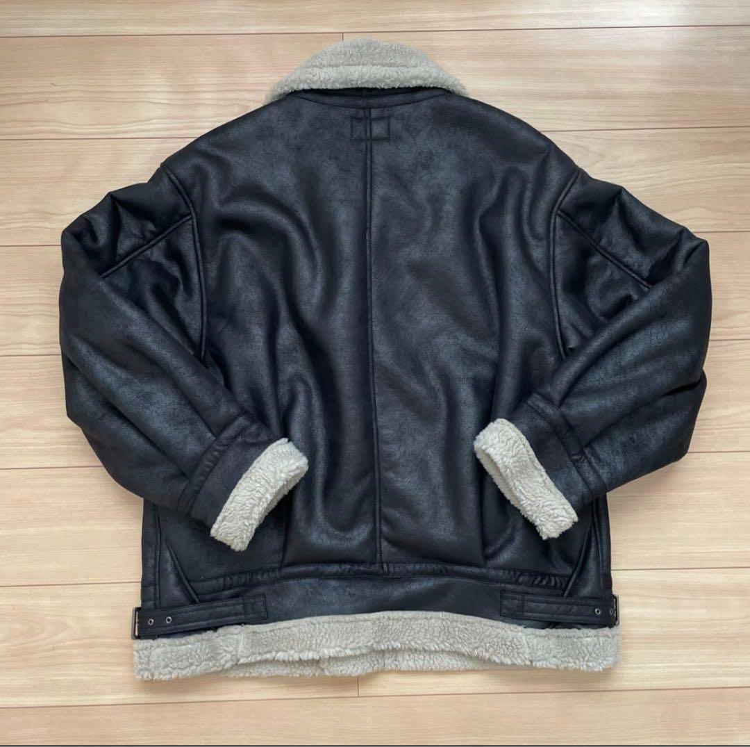 早い者勝ち！MONKEY TIME フェイクムートン ボア B-3 ジャケット