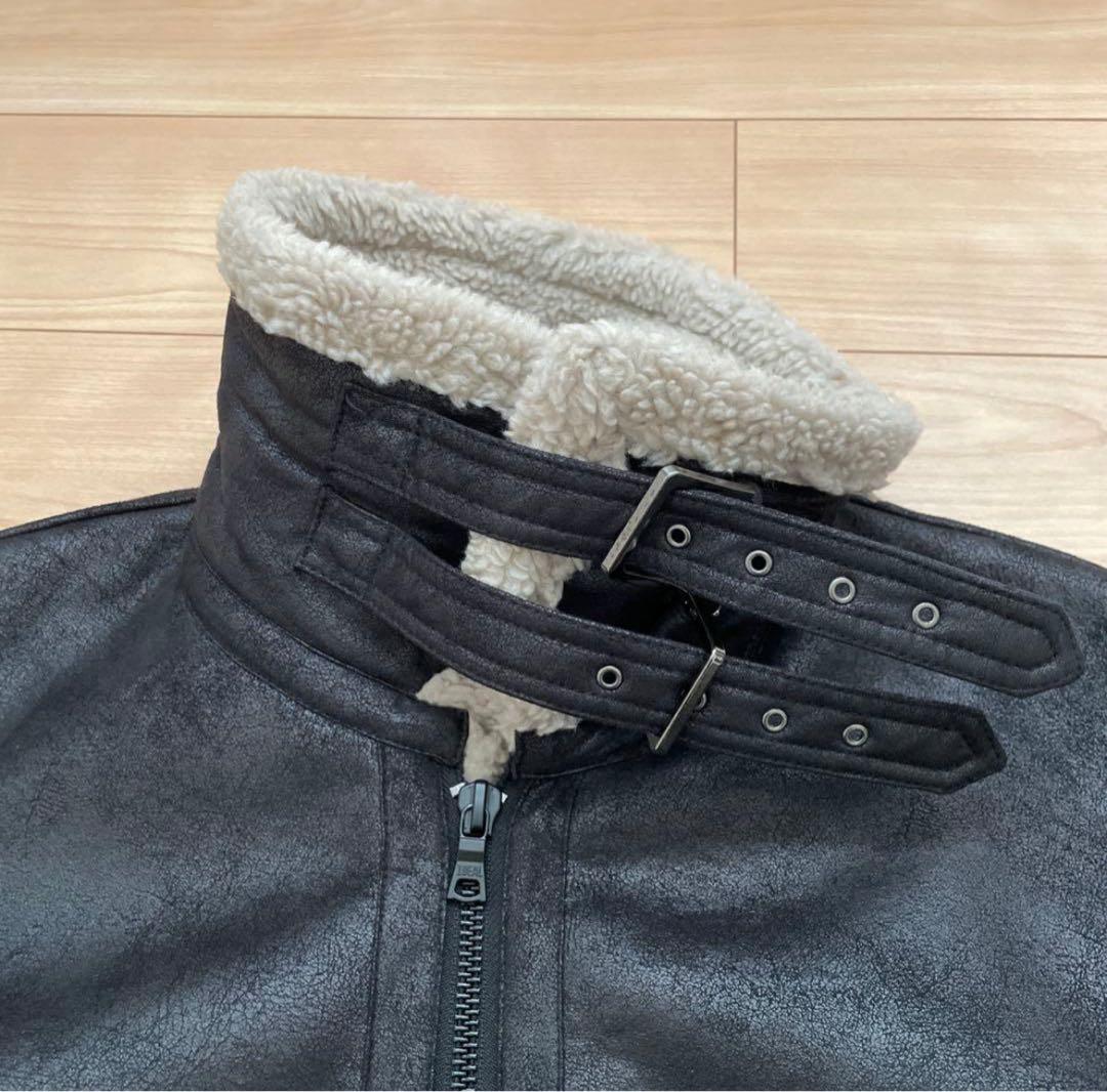 早い者勝ち！MONKEY TIME フェイクムートン ボア B-3 ジャケット