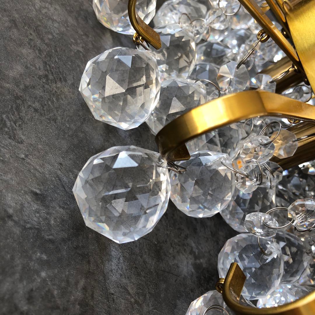 送料無料　シーリングライト　クリスタル　ゴールド　ゴージャス　シャンデリア　照明