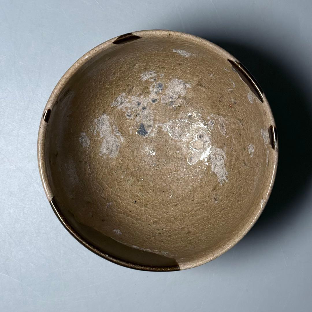 古唐津　無地唐津　奥高麗茶碗　古美術　蒐集家旧蔵　茶道具　飴釉　桃山〜江戸期