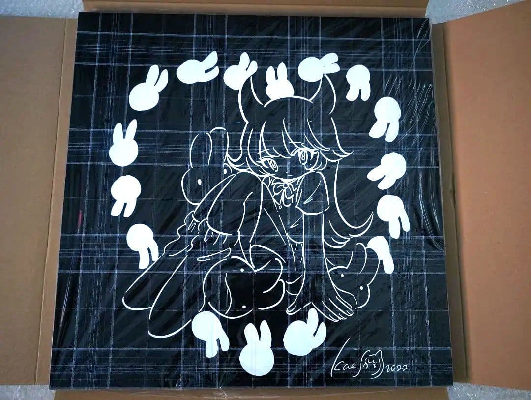 【S10号 シルクスクリーン】無題 NAVY / 田中かえ