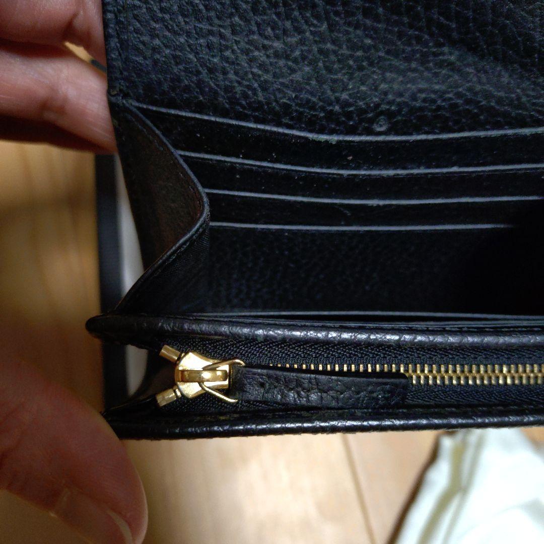 GUCCI ブラック 二つ折り財布 GG